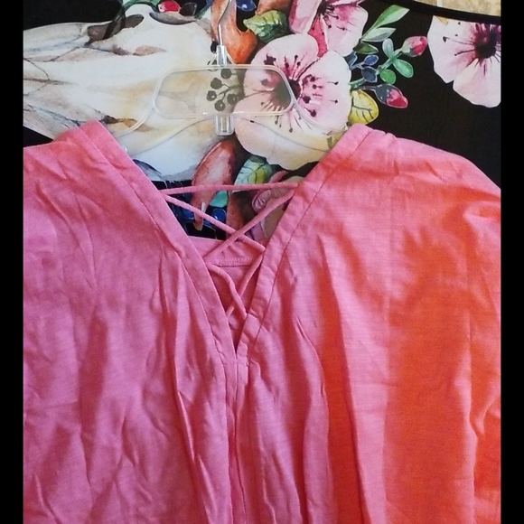 Pink Umgee Tee - Picture 3 of 4